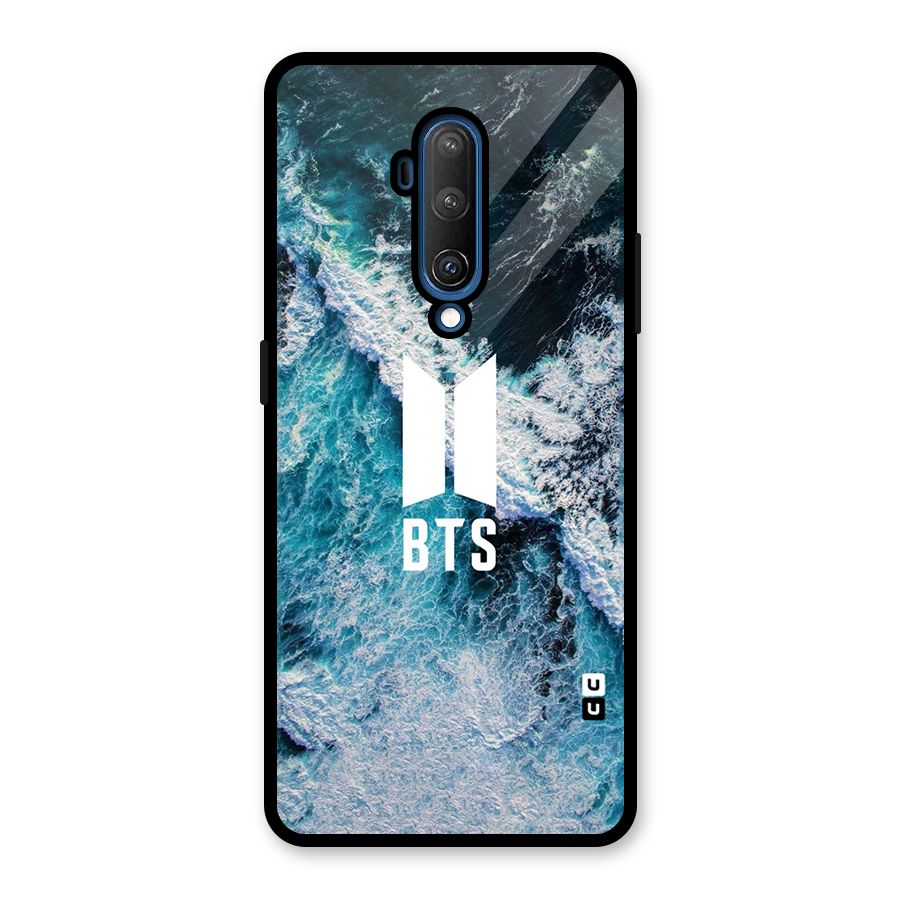 BTS Ocean Waves Glass Back Case for OnePlus 7T Pro