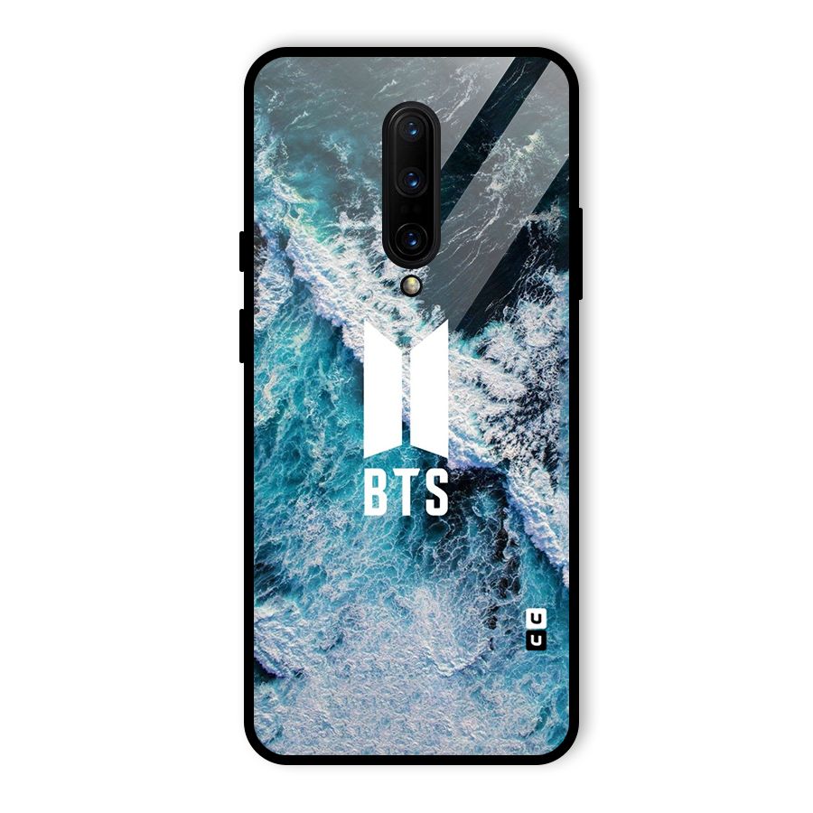 BTS Ocean Waves Glass Back Case for OnePlus 7 Pro