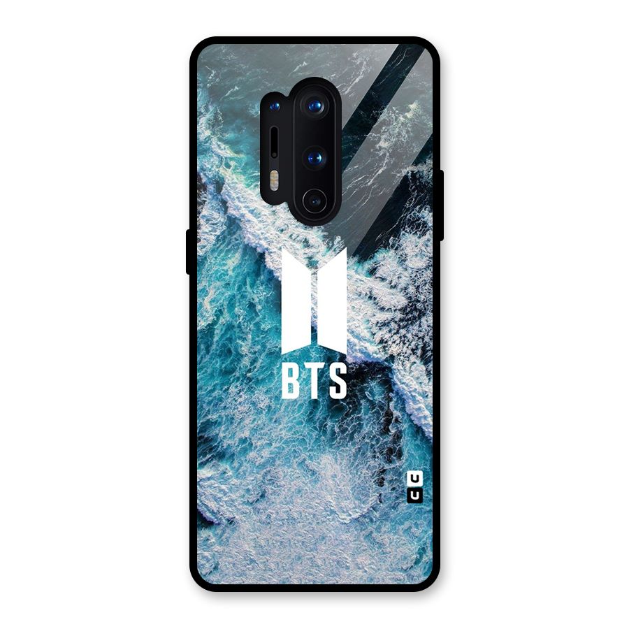 BTS Ocean Waves Glass Back Case for OnePlus 8 Pro