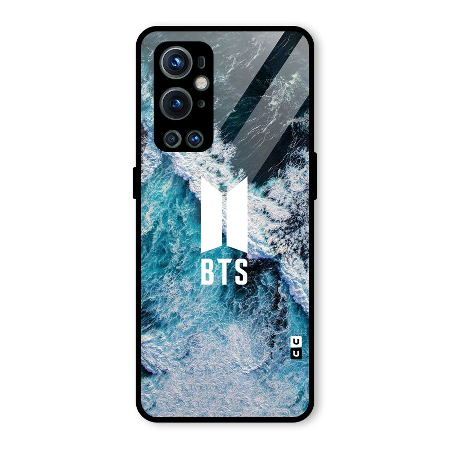BTS Ocean Waves Glass Back Case for OnePlus 9 Pro