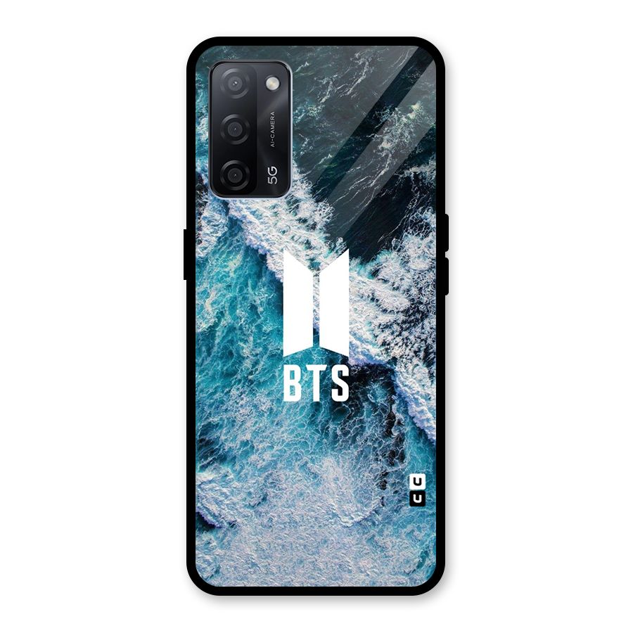 BTS Ocean Waves Glass Back Case for Oppo A53s 5G