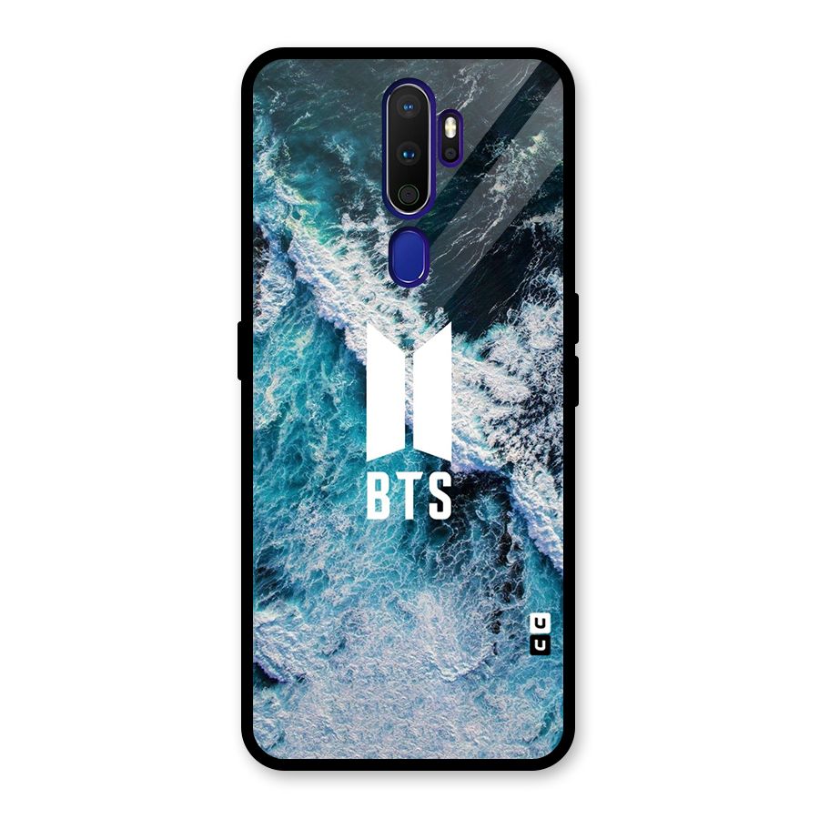 BTS Ocean Waves Glass Back Case for Oppo A9 (2020)