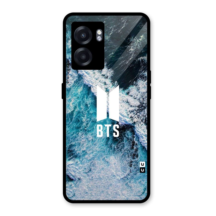 BTS Ocean Waves Glass Back Case for Oppo K10 (5G)