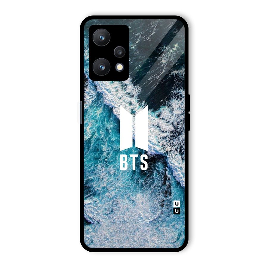 BTS Ocean Waves Glass Back Case for Realme 9 Pro 5G