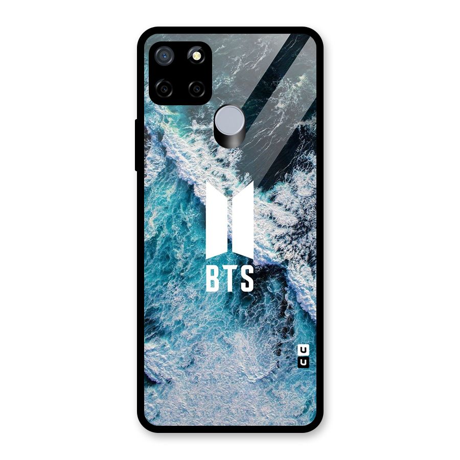 BTS Ocean Waves Glass Back Case for Realme C12