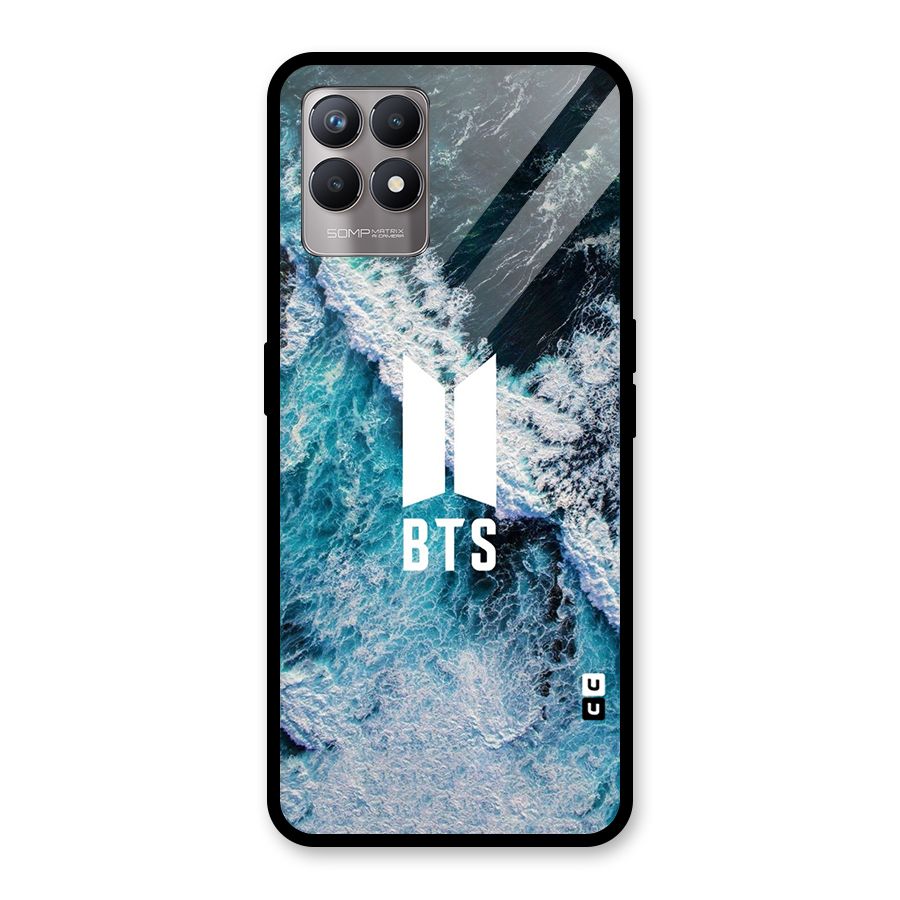 BTS Ocean Waves Glass Back Case for Realme Narzo 50