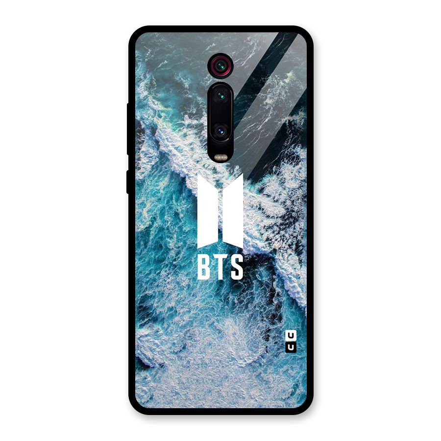 BTS Ocean Waves Glass Back Case for Redmi K20 Pro