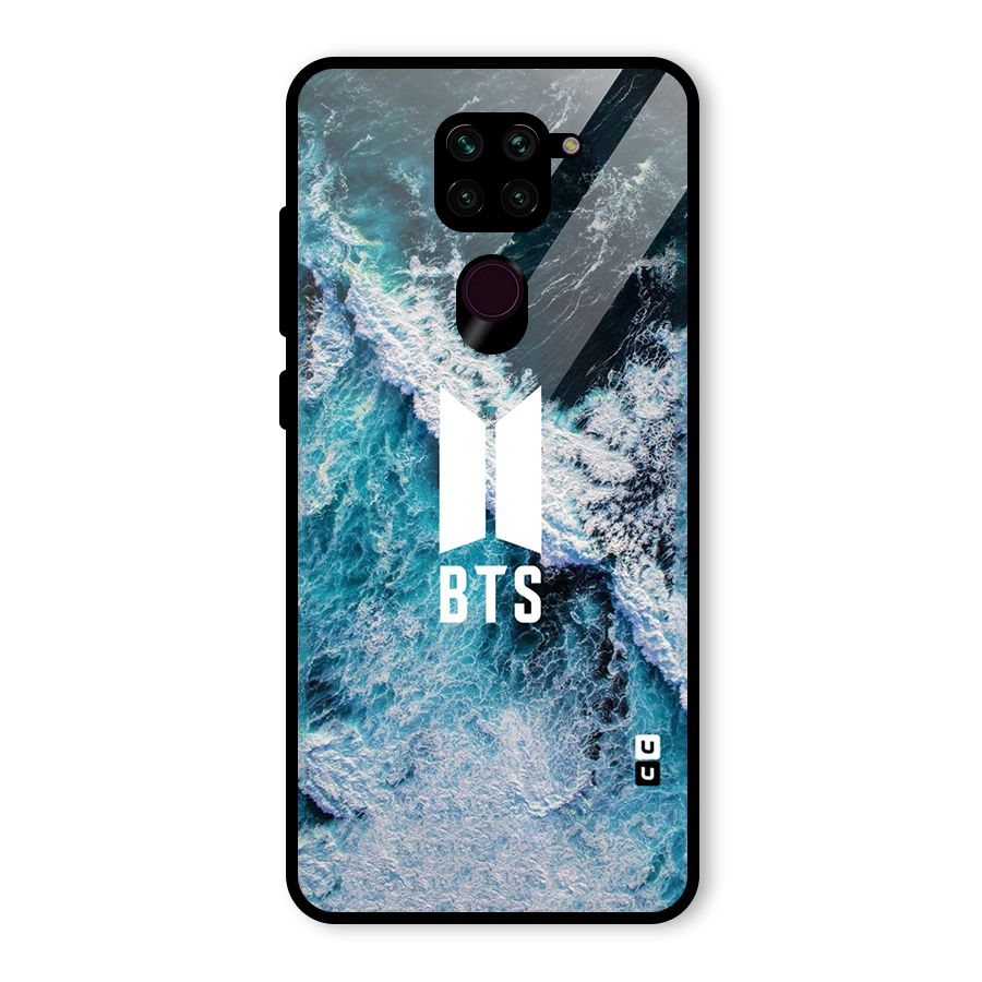 BTS Ocean Waves Glass Back Case for Redmi Note 9