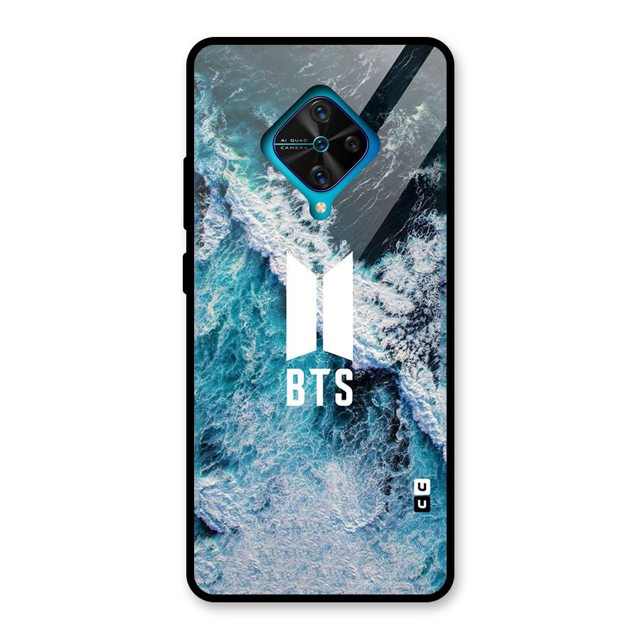 BTS Ocean Waves Glass Back Case for Vivo S1 Pro