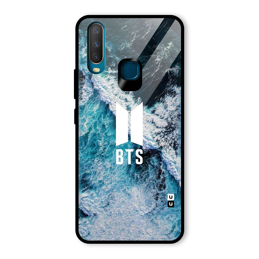 BTS Ocean Waves Glass Back Case for Vivo U10