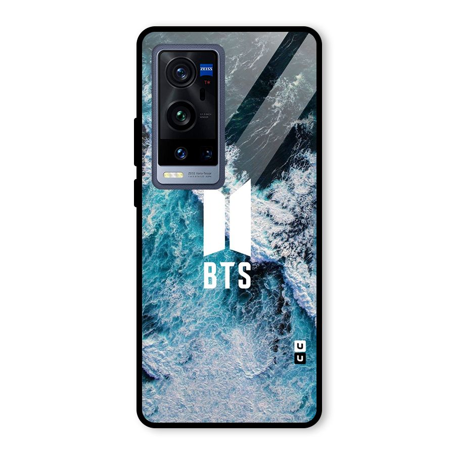 BTS Ocean Waves Glass Back Case for Vivo X60 Pro Plus