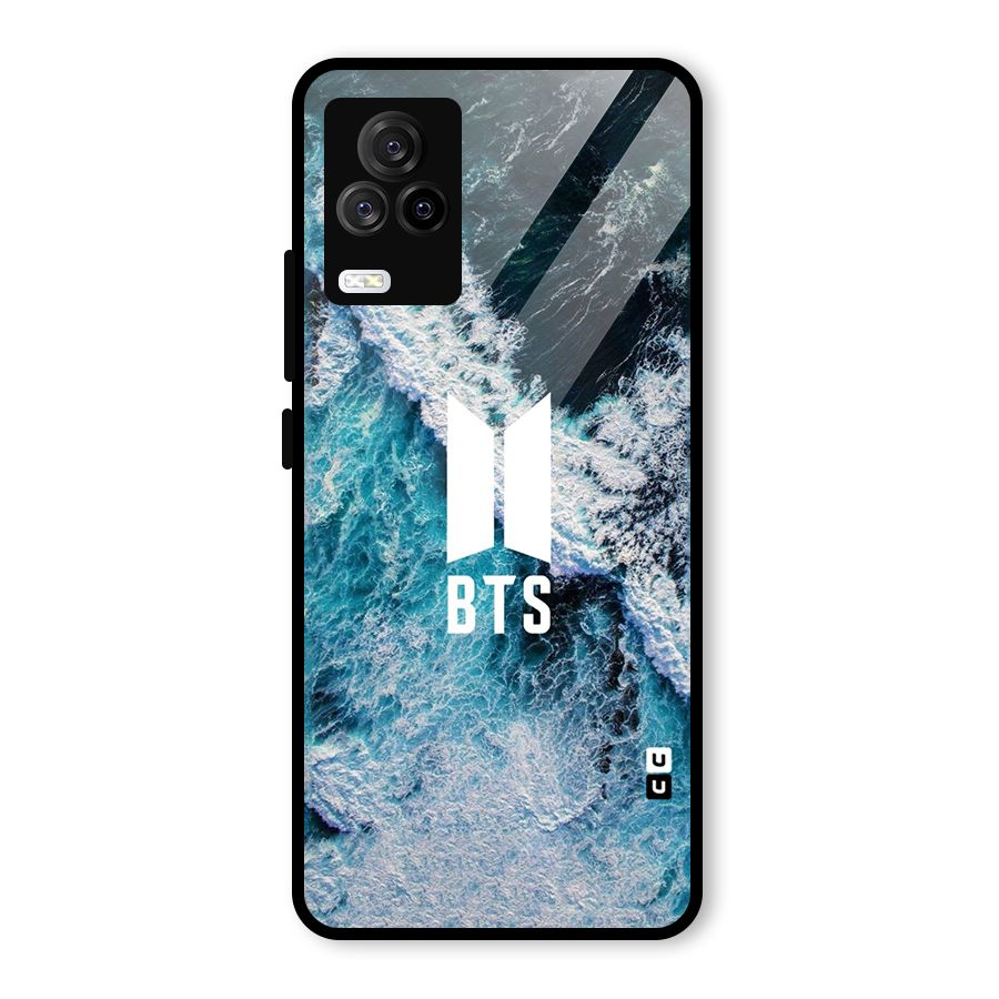 BTS Ocean Waves Glass Back Case for Vivo iQOO 7 Legend 5G
