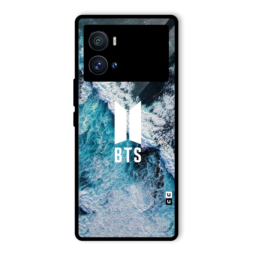 BTS Ocean Waves Glass Back Case for Vivo iQOO 9 Pro