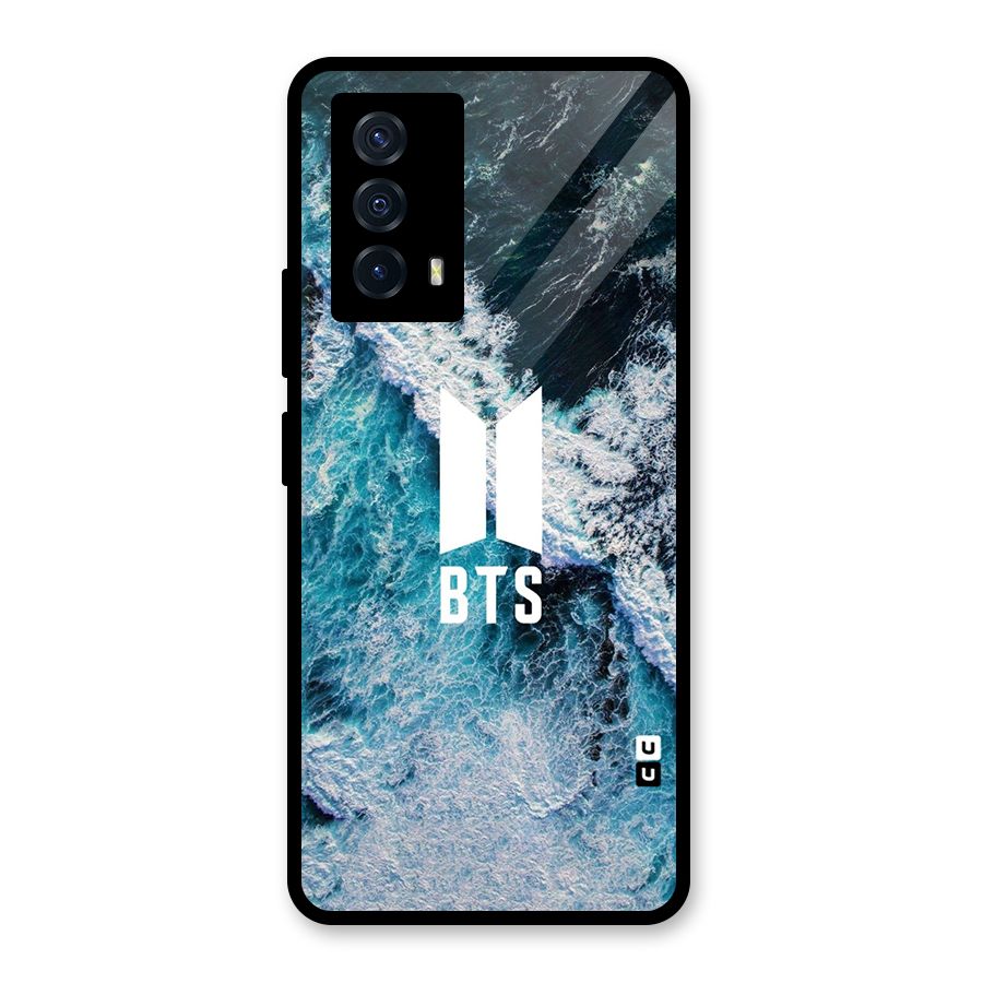 BTS Ocean Waves Glass Back Case for Vivo iQOO Z5