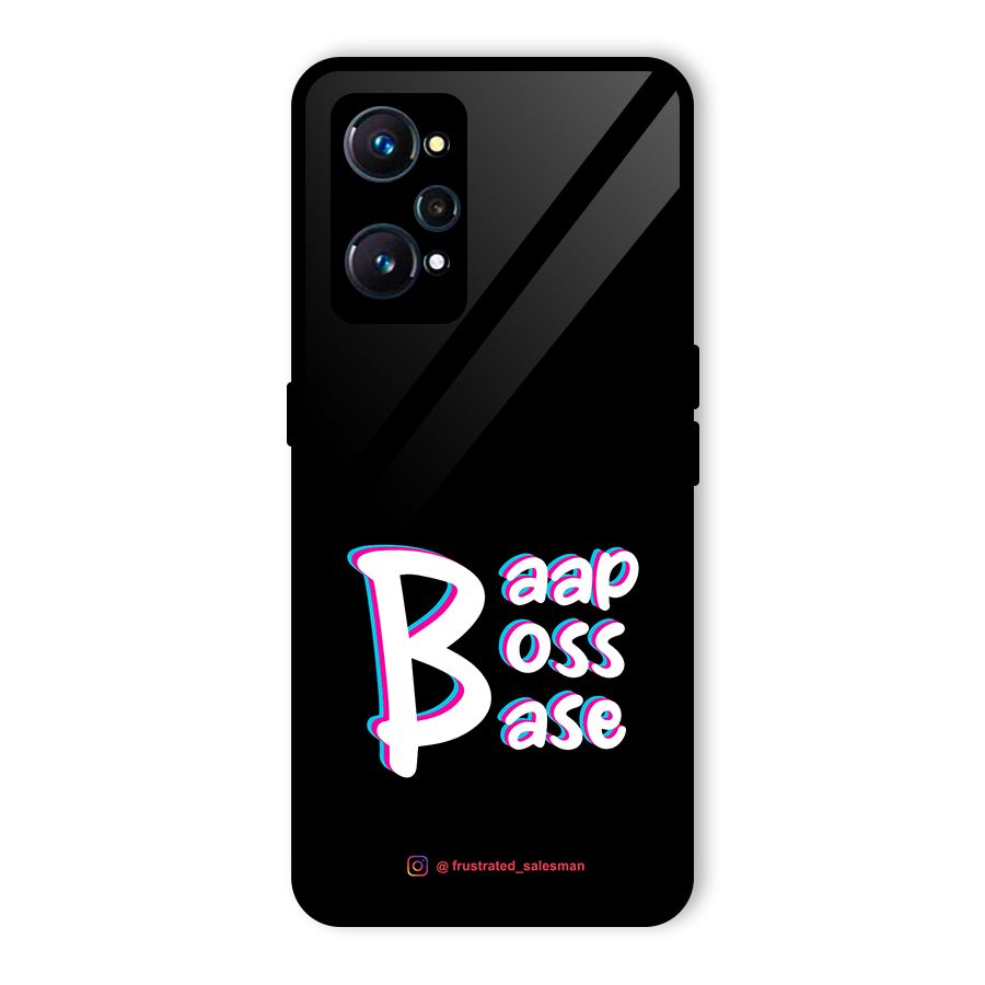 Baap Boss Base Black Glass Back Case for Realme GT 2