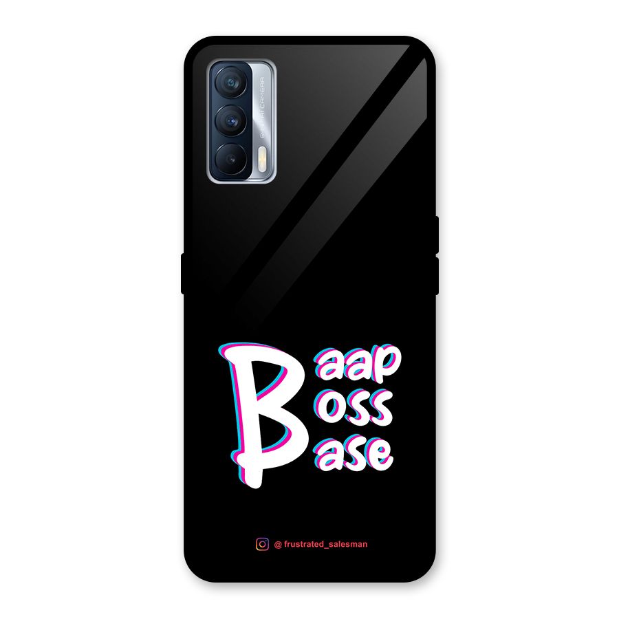 Baap Boss Base Black Glass Back Case for Realme X7