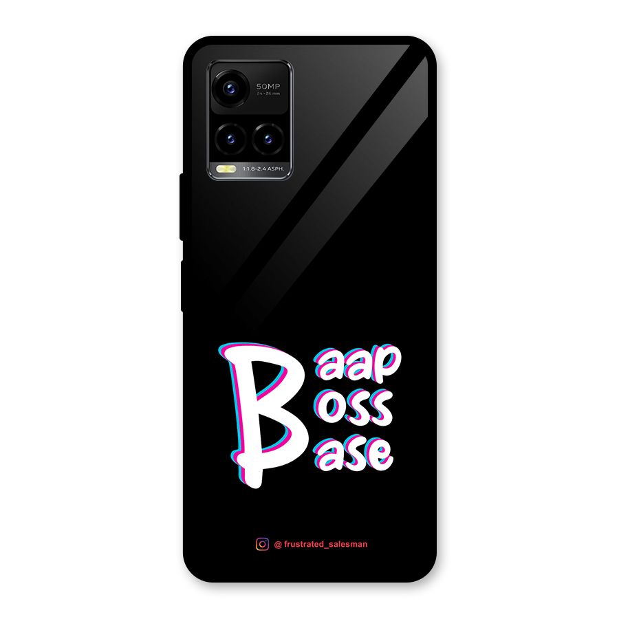 Baap Boss Base Black Glass Back Case for Vivo Y21T