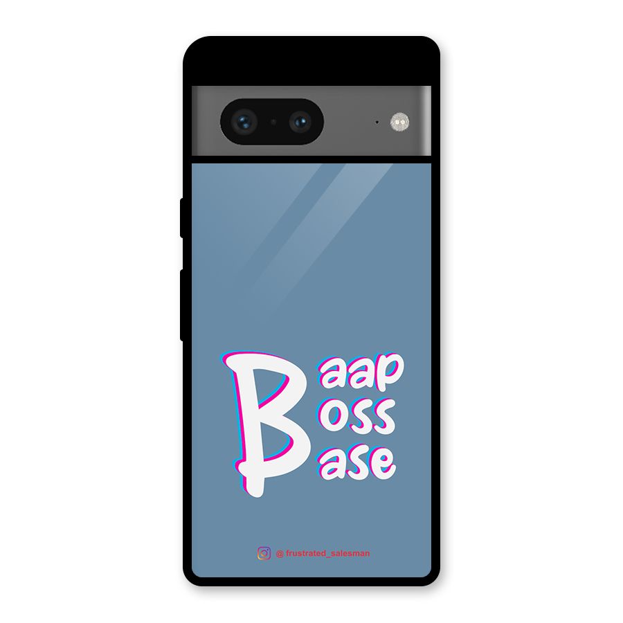Baap Boss Base SteelBlue Glass Back Case for Google Pixel 7