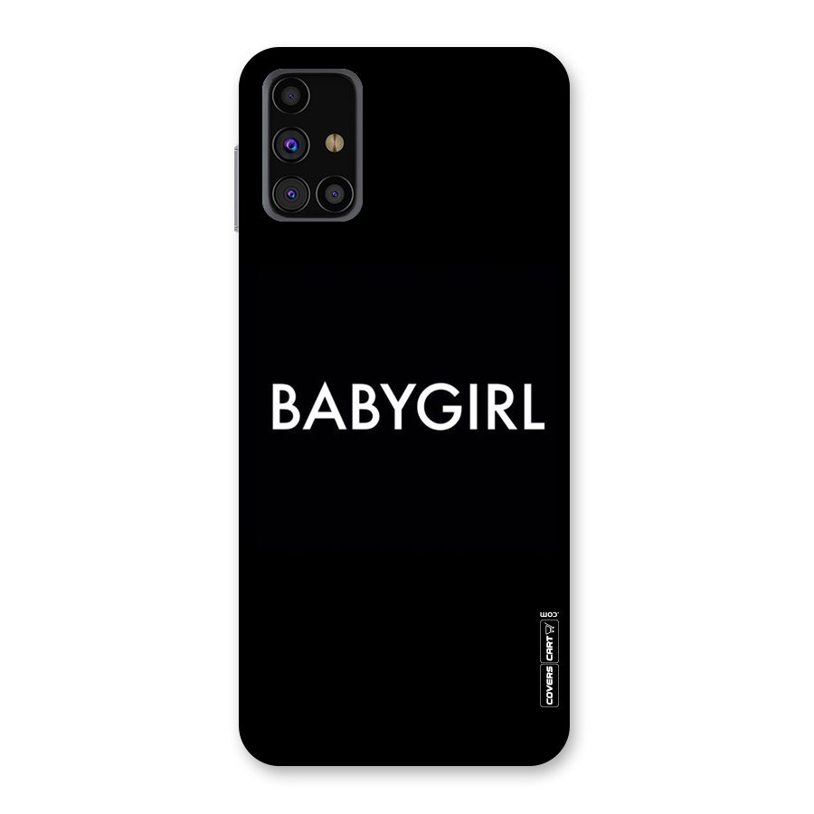 Baby Girl Back Case for Galaxy M31s