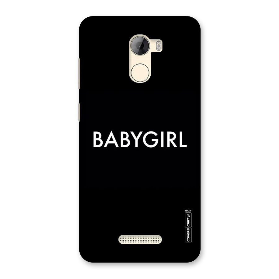 Baby Girl Back Case for Gionee A1 LIte