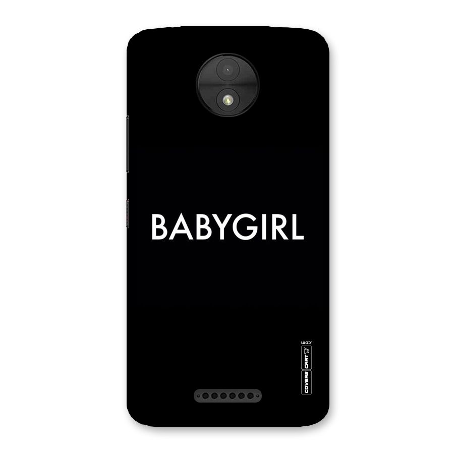 Baby Girl Back Case for Moto C