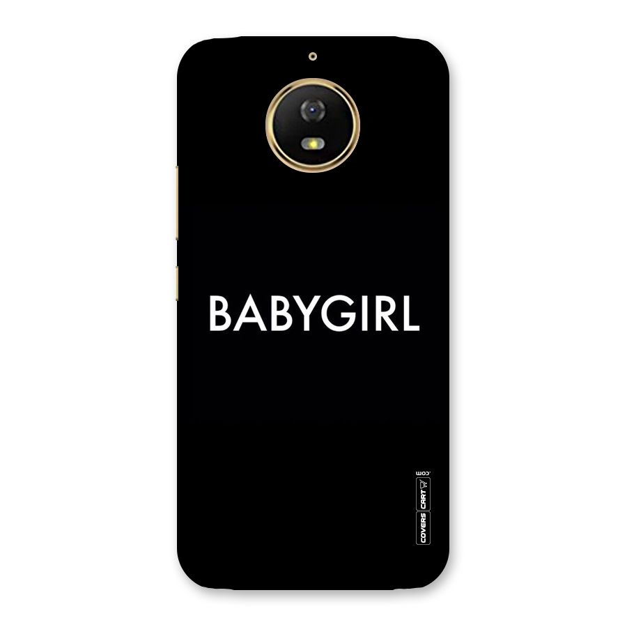 Baby Girl Back Case for Moto G5s