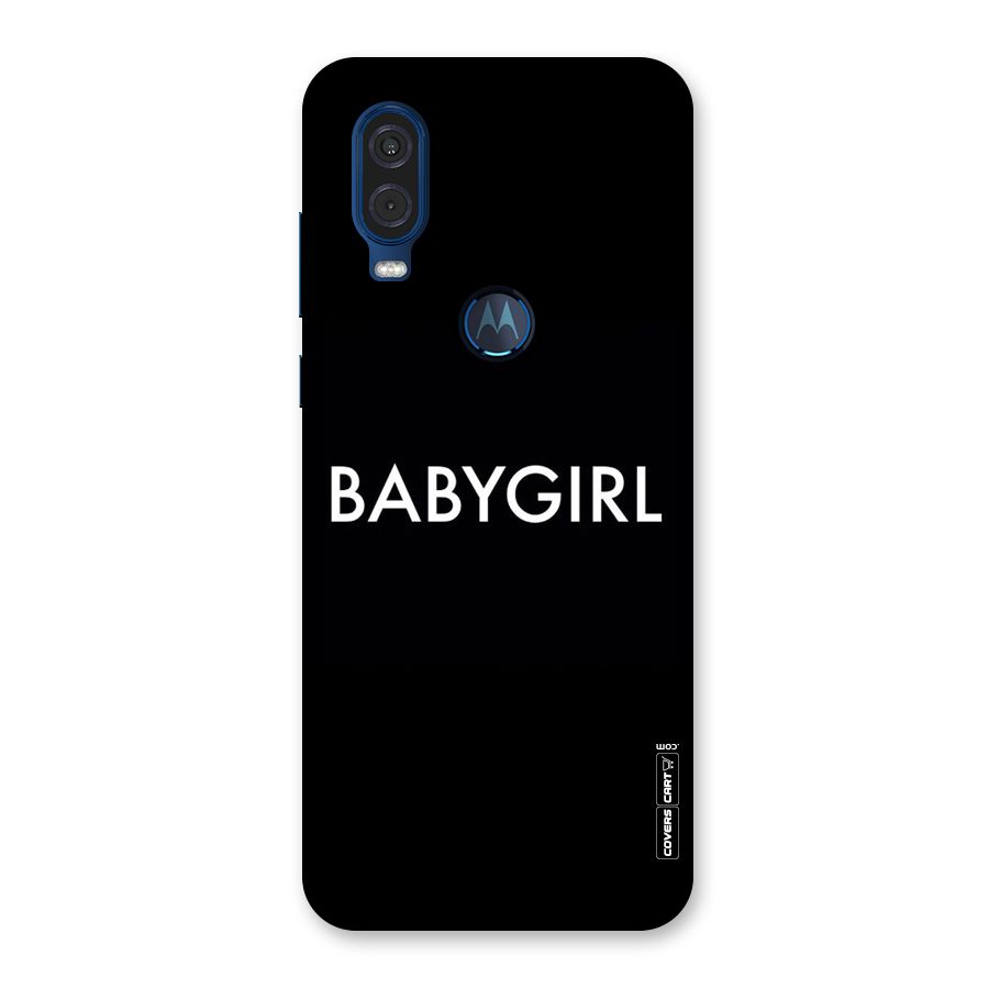 Baby Girl Back Case for Motorola One Vision