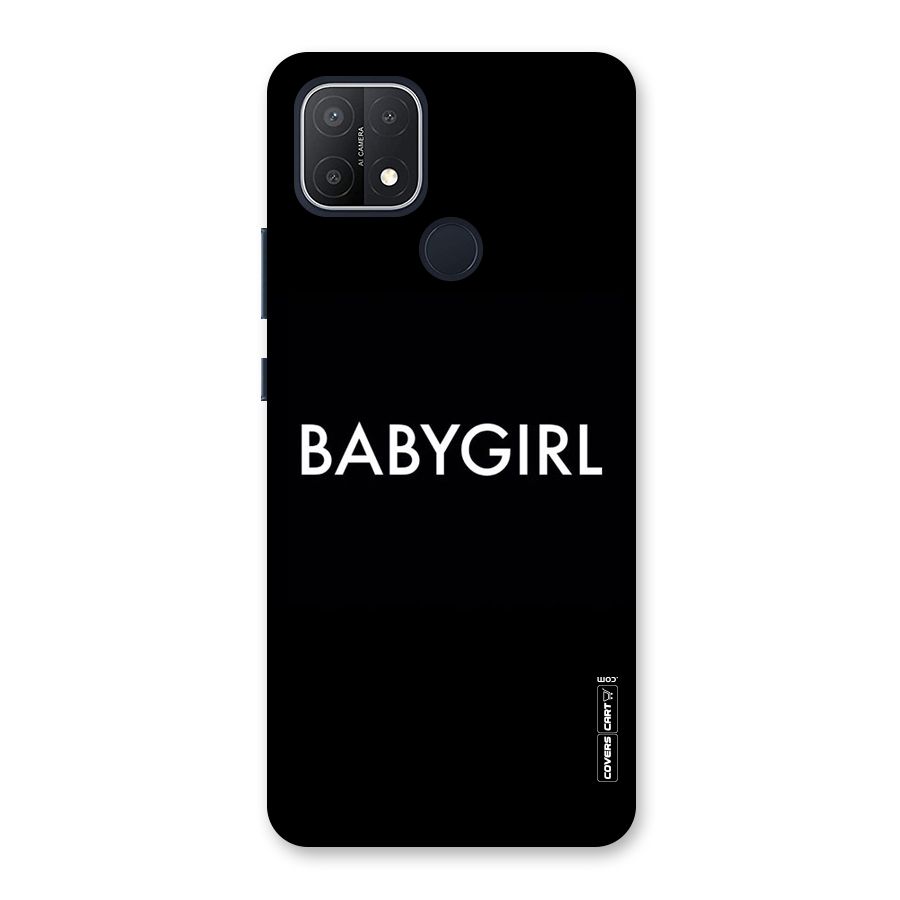 Baby Girl Back Case for Oppo A15