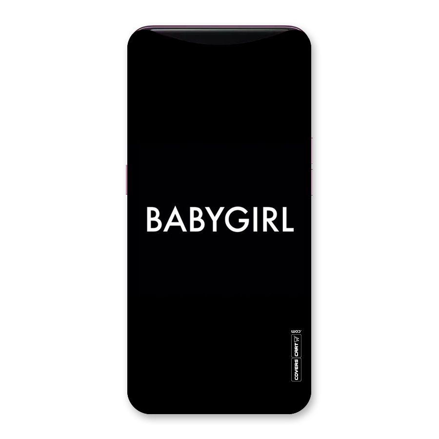 Baby Girl Back Case for Oppo Find X