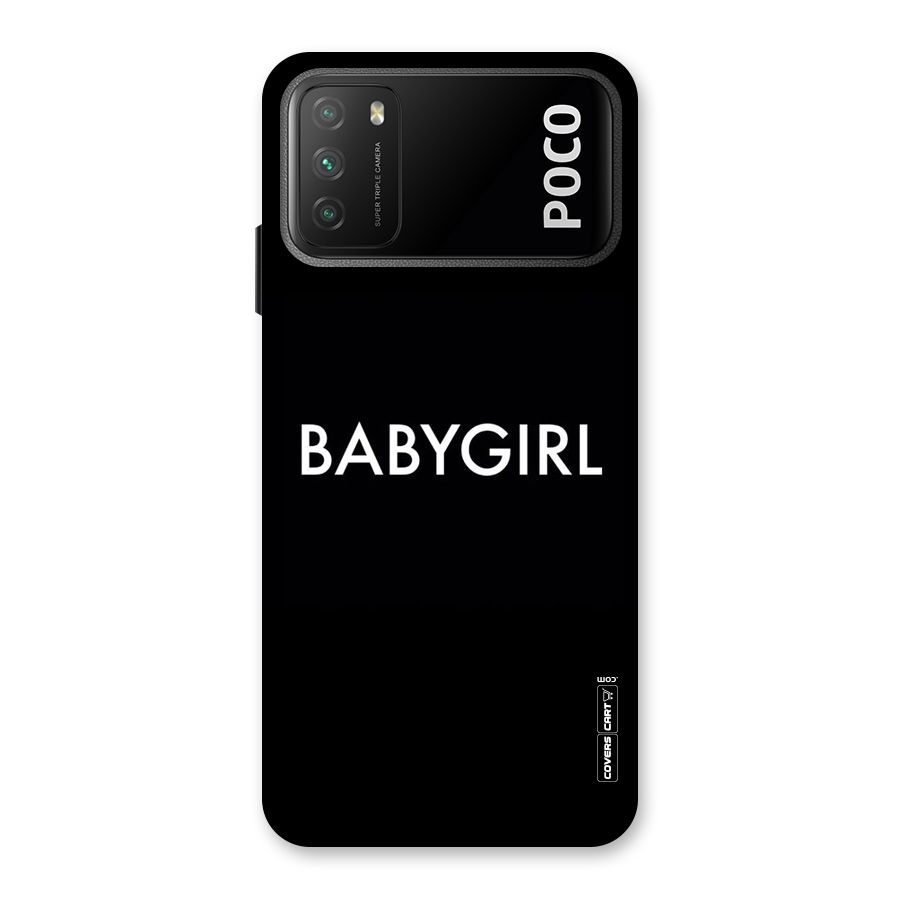 Baby Girl Back Case for Poco M3