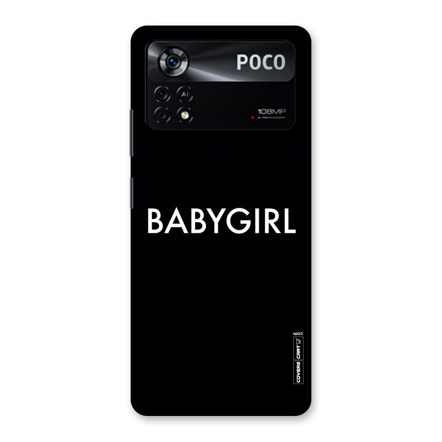 Baby Girl Back Case for Poco X4 Pro 5G