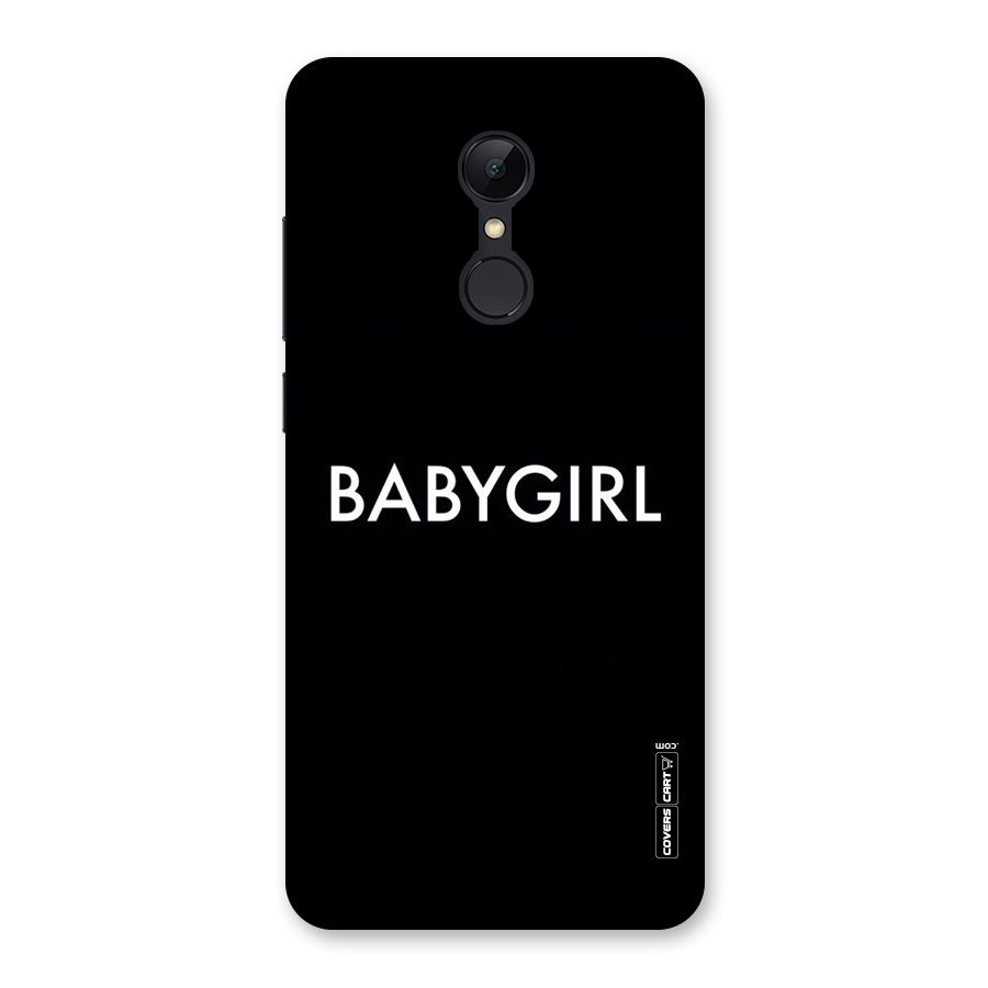 Baby Girl Back Case for Redmi 5