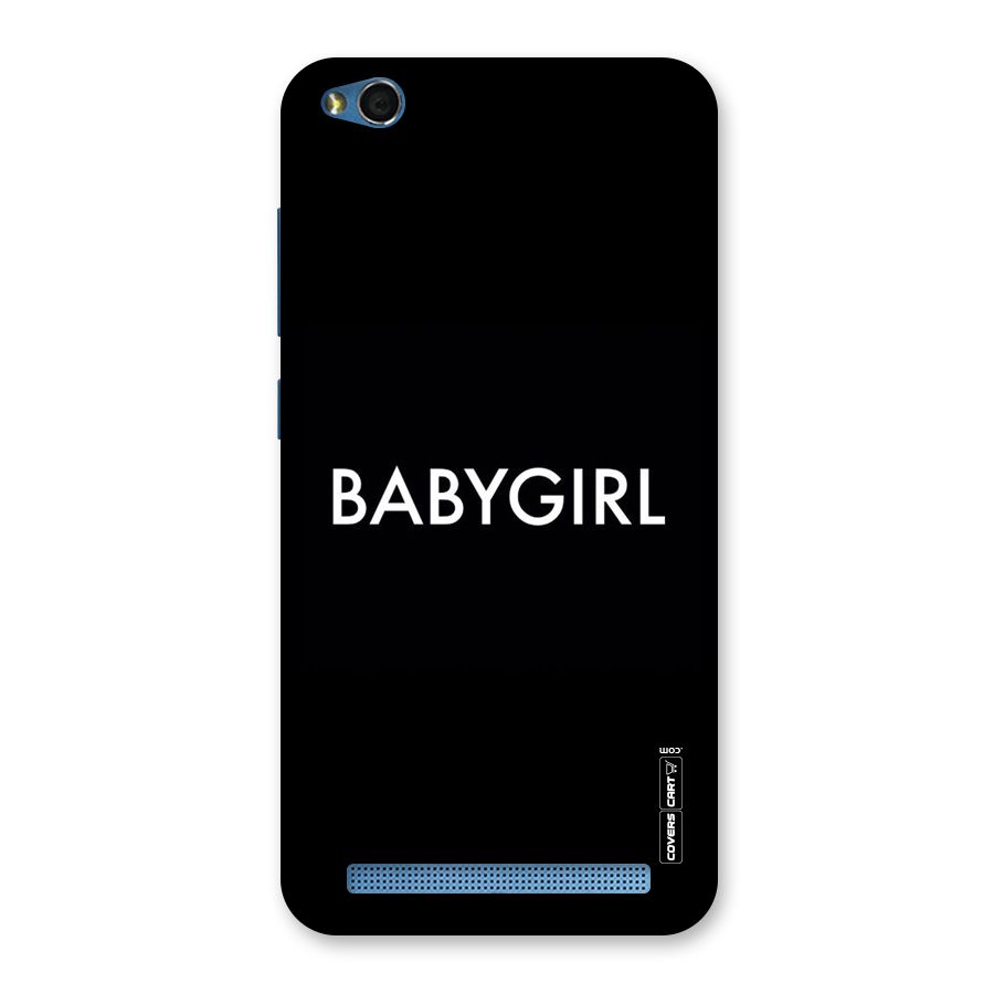 Baby Girl Back Case for Redmi 5A
