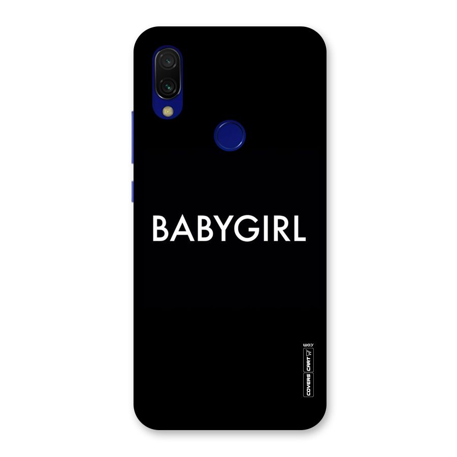 Baby Girl Back Case for Redmi 7