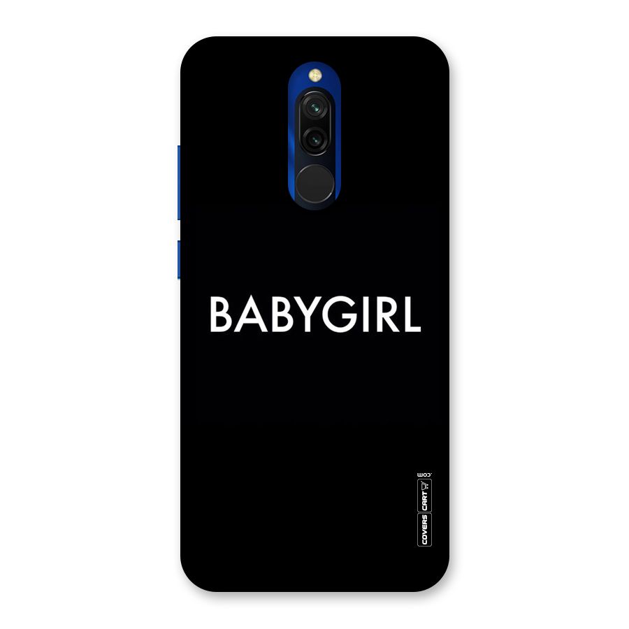 Baby Girl Back Case for Redmi 8