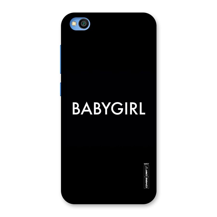 Baby Girl Back Case for Redmi Go