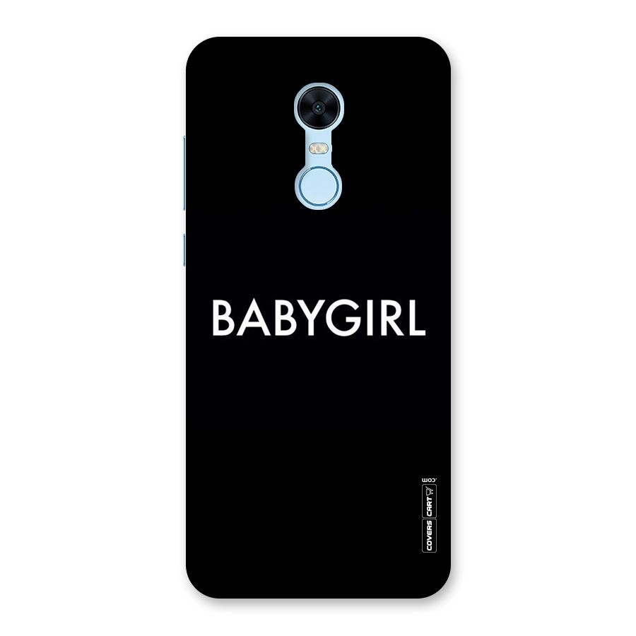 Baby Girl Back Case for Redmi Note 5