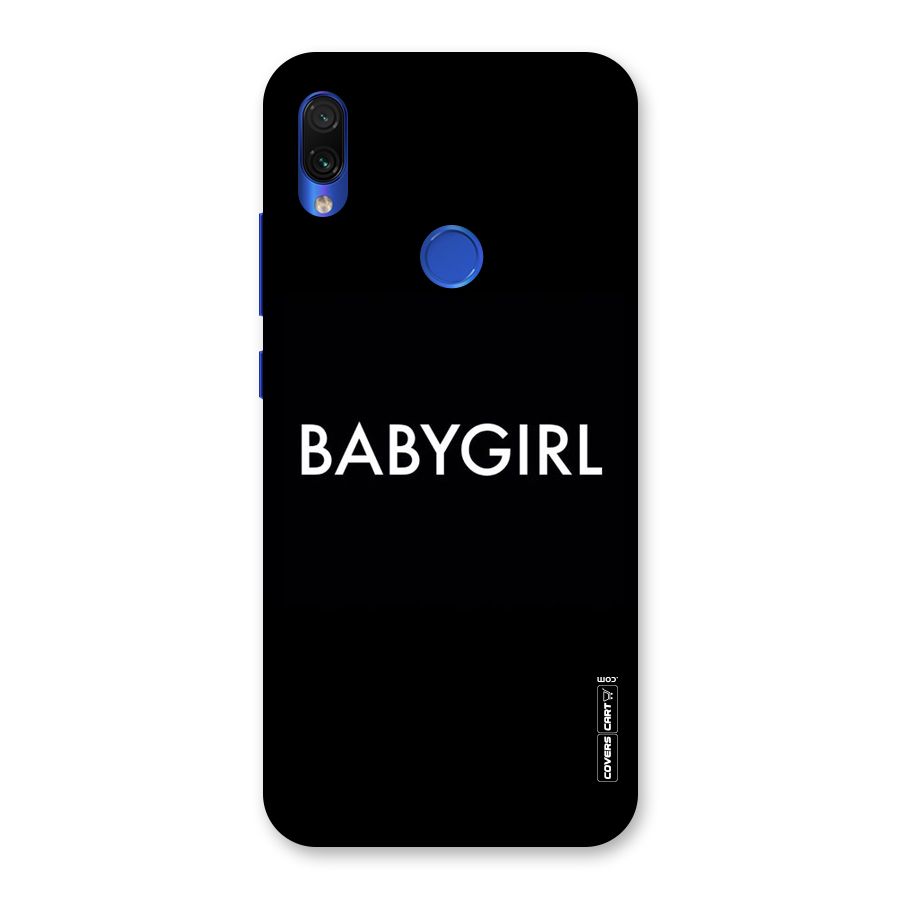 Baby Girl Back Case for Redmi Note 7S