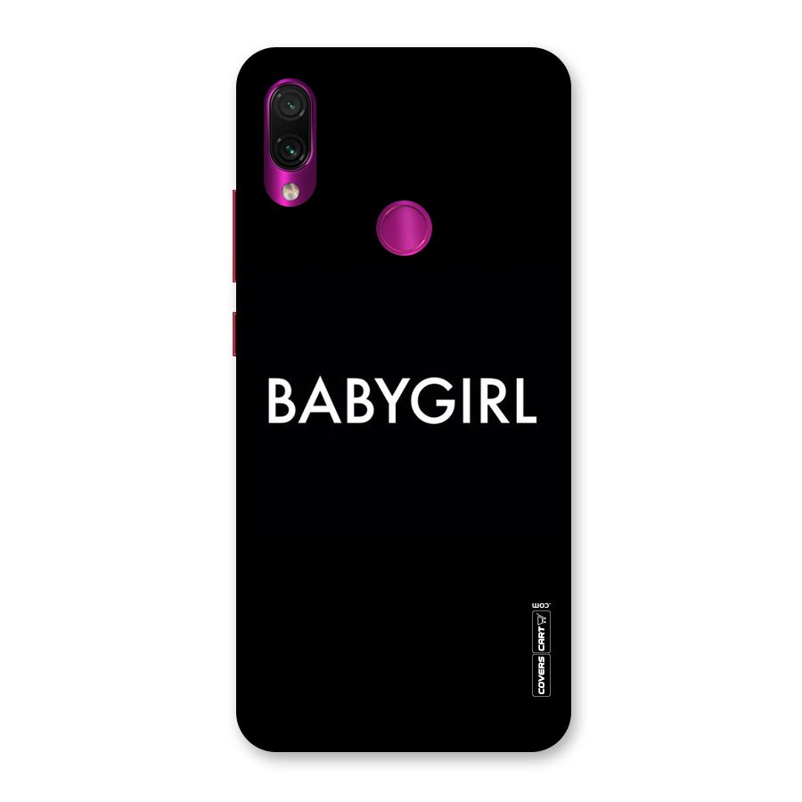 Baby Girl Back Case for Redmi Note 7 Pro