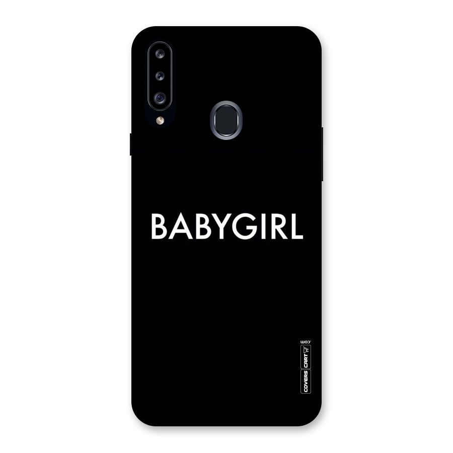 Baby Girl Back Case for Samsung Galaxy A20s