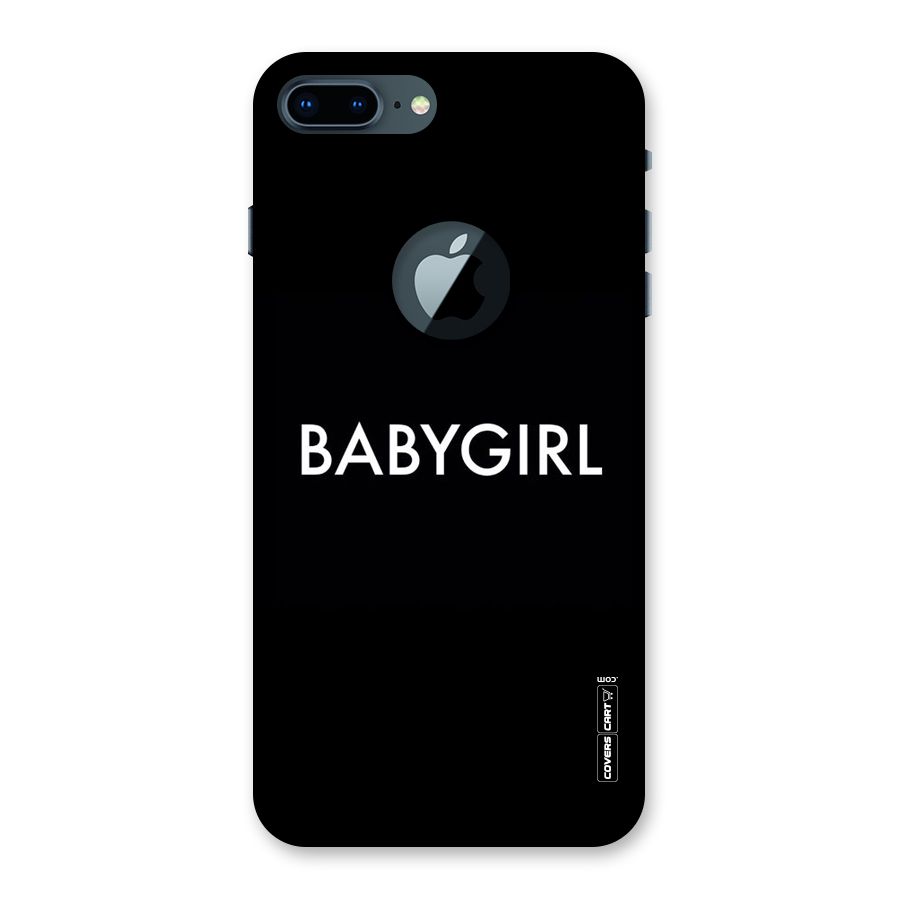 Baby Girl Back Case for iPhone 7 Plus Logo Cut
