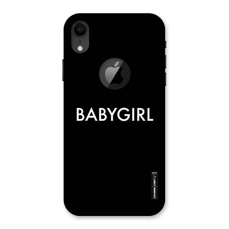 Baby Girl Back Case for iPhone XR Logo Cut