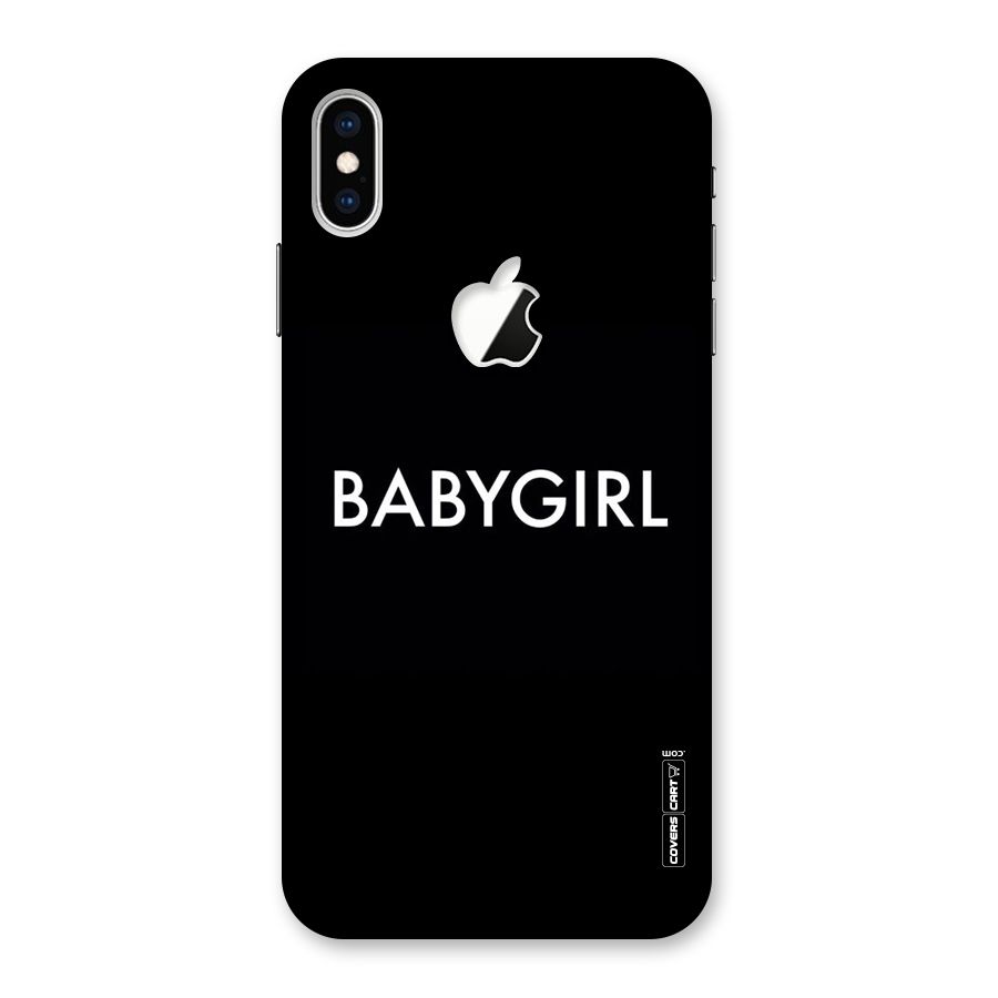Baby Girl Back Case for iPhone XS Max Apple Cut
