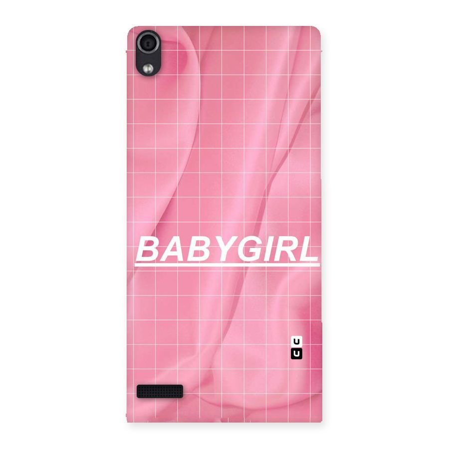 Baby Girl Check Back Case for Ascend P6