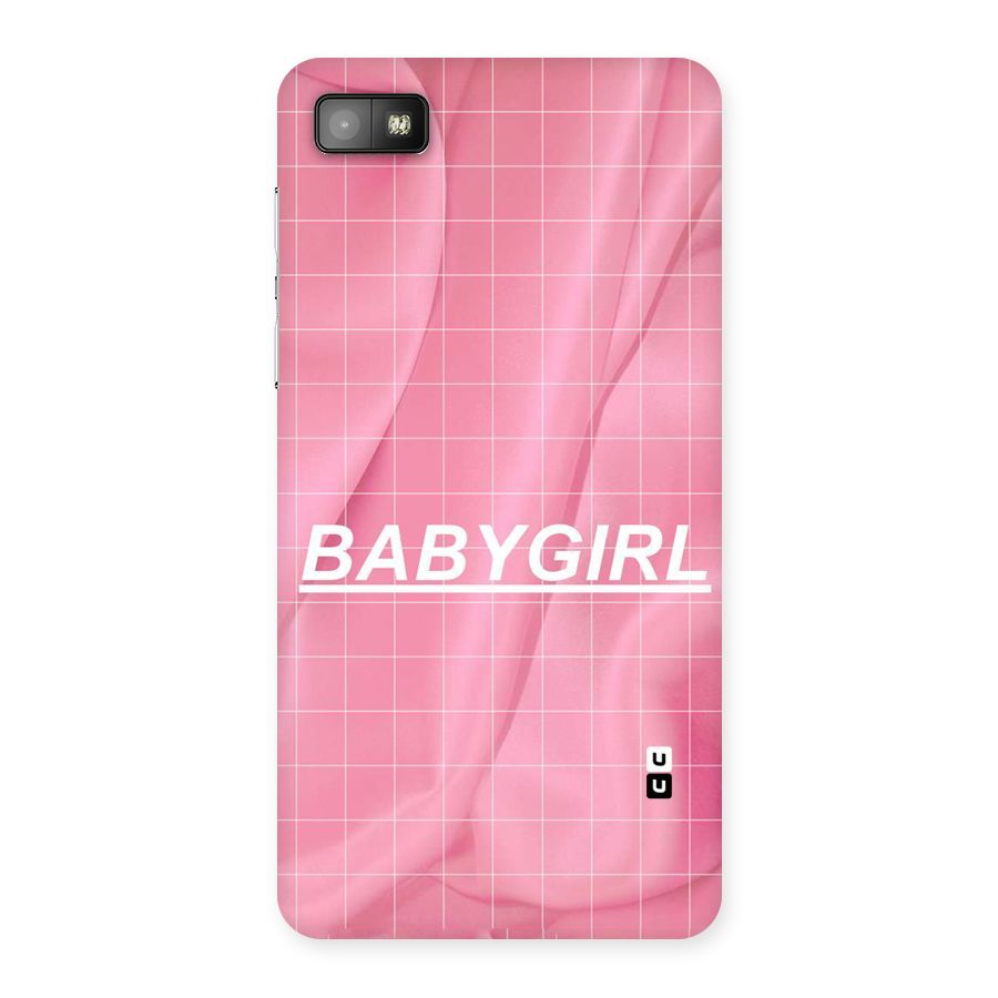 Baby Girl Check Back Case for Blackberry Z10
