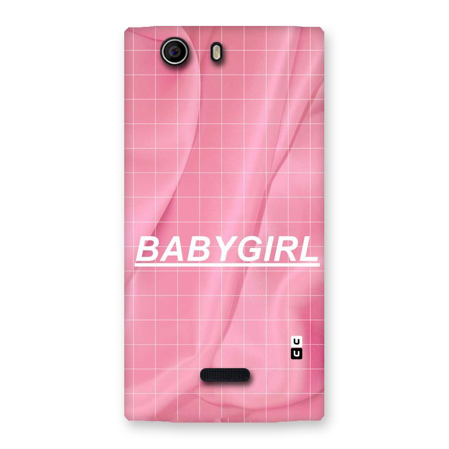 Baby Girl Check Back Case for Canvas Nitro 2 E311