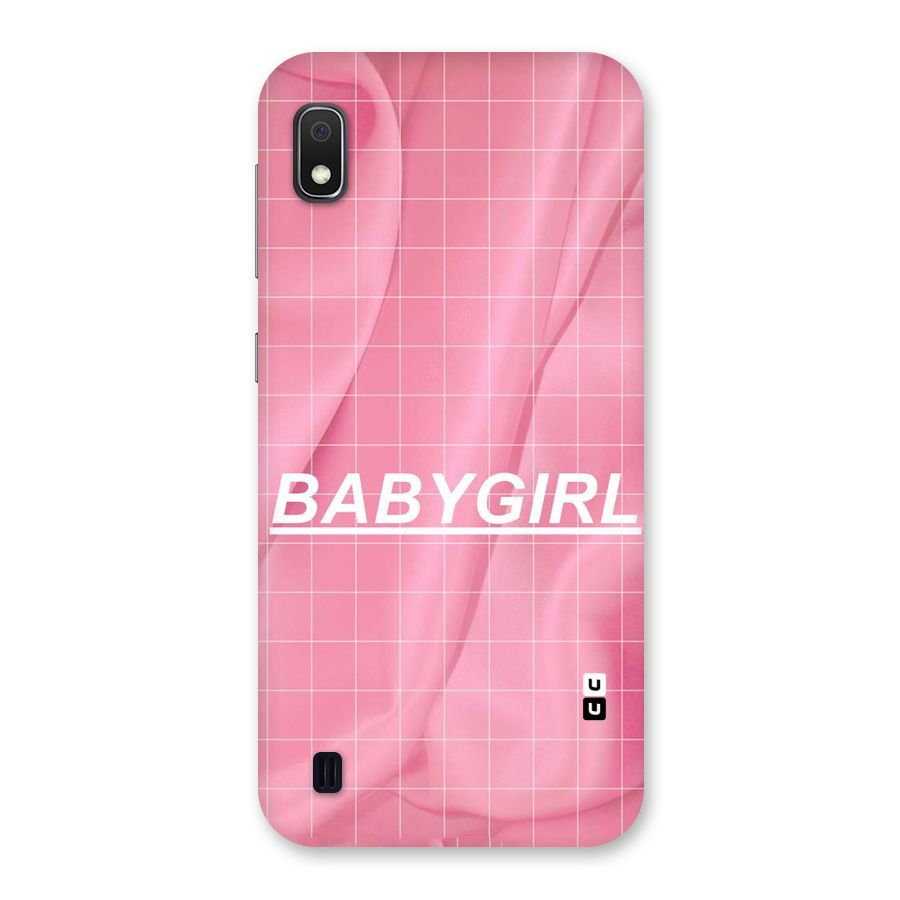 Baby Girl Check Back Case for Galaxy A10