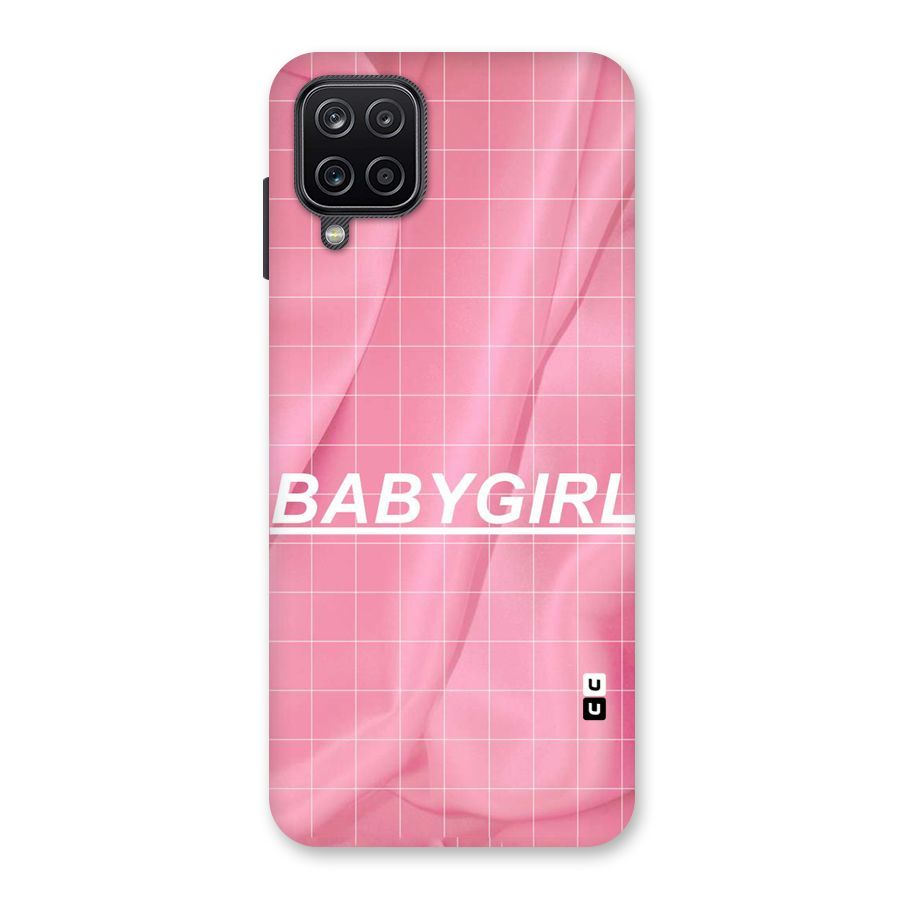 Baby Girl Check Back Case for Galaxy A12