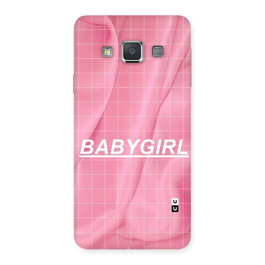 Baby Girl Check Back Case for Galaxy A3