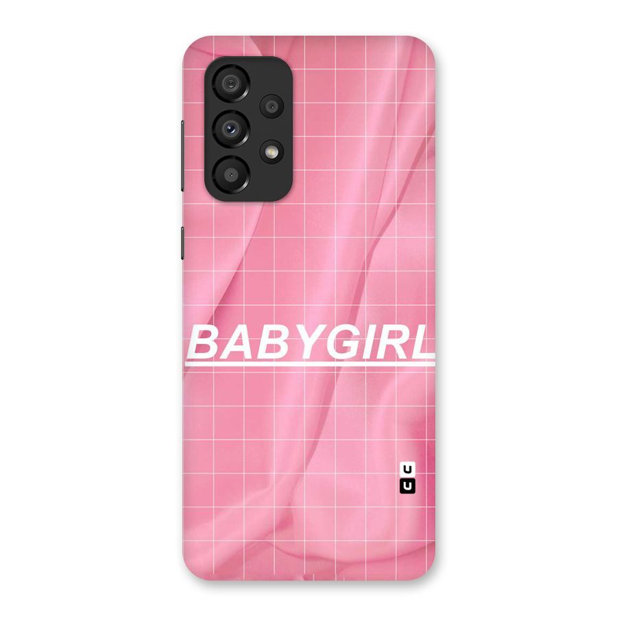 Baby Girl Check Back Case for Galaxy A33 5G